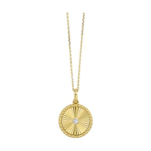 10Kt Yellow Gold Diamond 1/25Ctw Pendant