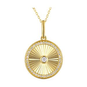 10Kt Yellow Gold Diamond 1/7Ctw Pendant