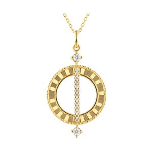 14Kt Yellow Gold Diamond 1/5Ctw Pendant