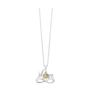 Gold Silver White Yellow Diamond 1/20Ctw Pendant
