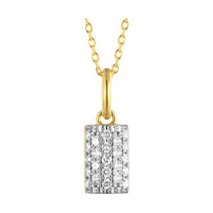 14Kt Yellow Gold Diamond 1/4Ctw Pendant