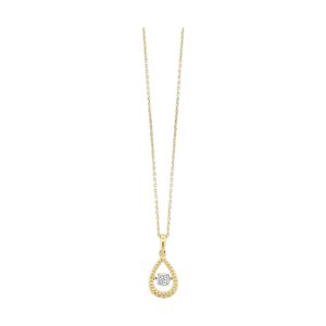 10Kt Yellow Gold Diamond 1/20Ctw Pendant