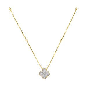 14Kt Yellow Gold Diamond 3/8Ctw Pendant