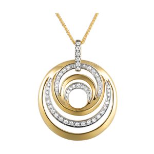 14Kt Yellow Gold Diamond 1/4Ctw Pendant