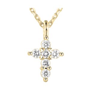 14Kt Yellow Gold Diamond 1/10Ctw Pendant