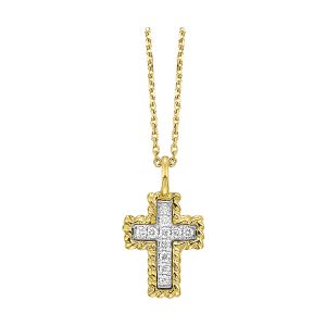 14Kt Yellow Gold Diamond 1/20Ctw Pendant