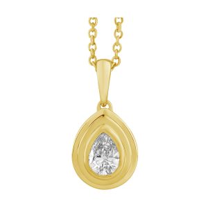 14Kt Yellow Gold Diamond 1/7Ctw Pendant