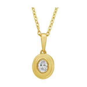 14Kt Yellow Gold Diamond 1/7Ctw Pendant