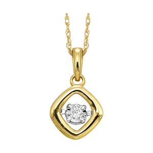 10Kt Yellow Gold Diamond 1/25Ctw Pendant