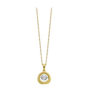 10Kt Yellow Gold Diamond 1/25Ctw Pendant