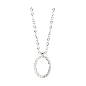 14Kt White Gold Diamond 1/25Ctw Pendant