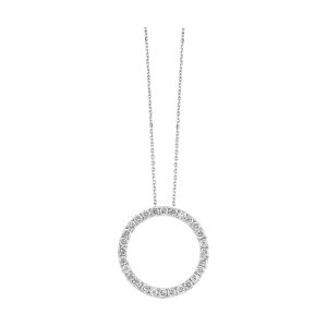 14Kt White Gold Diamond 1/4Ctw Pendant