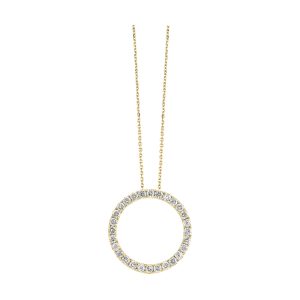 14Kt Yellow Gold Diamond 1/2Ctw Pendant