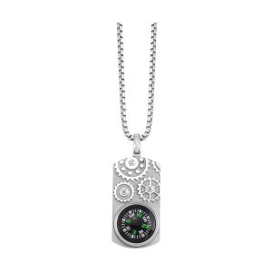 Steel White Pendant