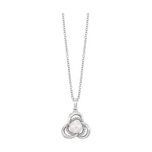 Silver White & Pearl Pendant