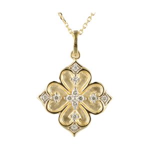 14Kt Yellow Gold Diamond 1/10Ctw Pendant