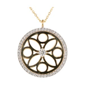 14Kt Yellow Gold Diamond 1/5Ctw Pendant