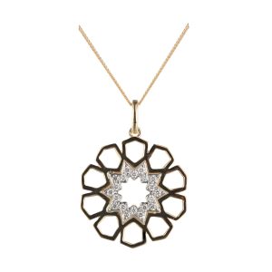 14Kt Yellow Gold Diamond 1/7Ctw Pendant
