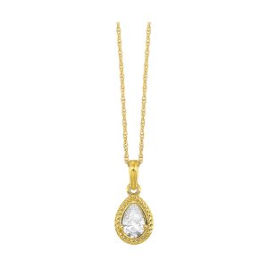 14Kt Yellow Gold Diamond 1/3Ctw Pendant