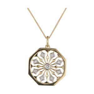 14Kt Yellow Gold Diamond 1/10Ctw Pendant