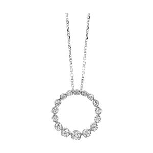 14Kt White Gold Diamond 1/4Ctw Pendant