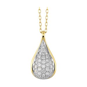 14Kt Yellow Gold Diamond 1/2Ctw Pendant