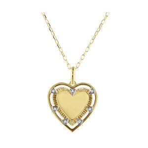 14Kt Yellow Gold Diamond 1/50Ctw Pendant