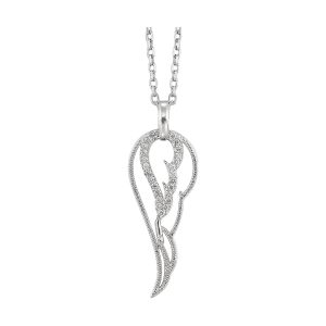 Silver Diamond 1/10Ctw Pendant
