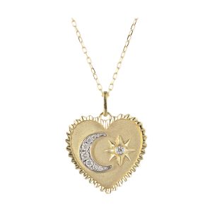14Kt Yellow Gold Diamond 1/8Ctw Pendant