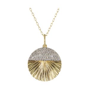14Kt Yellow Gold Diamond 1/4Ctw Pendant