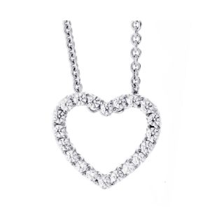14Kt White Gold Diamond 1/3Ctw Pendant