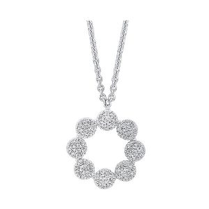 10Kt White Gold Diamond 1/6Ctw Pendant