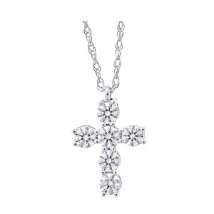 14Kt White Gold Diamond 1/3Ctw Pendant