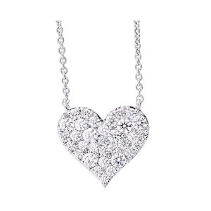 14Kt White Gold Diamond 5/8Ctw Pendant