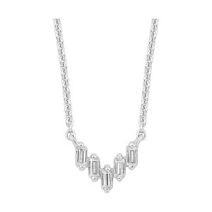14Kt White Gold Diamond 1/10Ctw Pendant