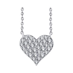 14Kt White Gold Diamond 1/2Ctw Pendant
