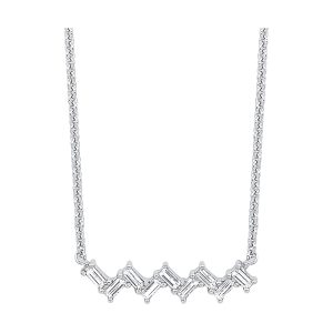 14Kt White Gold Diamond 1/5Ctw Pendant