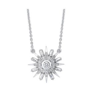 14Kt White Gold Diamond 1/3Ctw Pendant