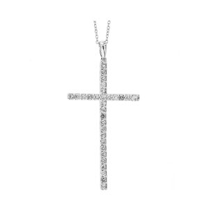14Kt White Gold Diamond 1/2Ctw Pendant