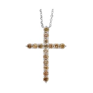 14Kt White Gold Diamond 1/2Ctw Pendant
