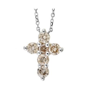 14Kt White Gold Diamond 1/2Ctw Pendant