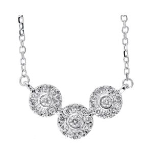 14Kt White Gold Diamond 1/7Ctw Pendant