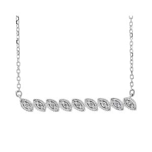 10Kt White Gold Diamond 1/20Ctw Pendant