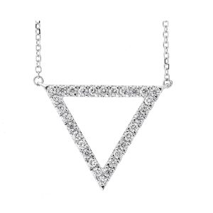 14Kt White Gold Diamond 1/4Ctw Pendant