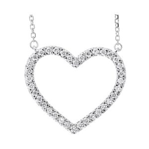 14Kt White Gold Diamond 1/4Ctw Pendant