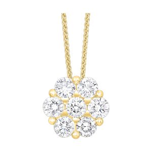 14Kt Yellow Gold Diamond 1/7Ctw Pendant