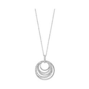 14Kt White Gold Diamond 1/4Ctw Pendant