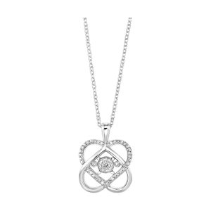 Silver Diamond 1/10Ctw Pendant