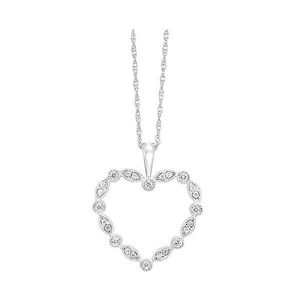 14Kt White Gold Diamond 1/8Ctw Pendant