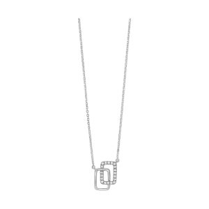 14Kt White Gold Diamond 1/12Ctw Pendant